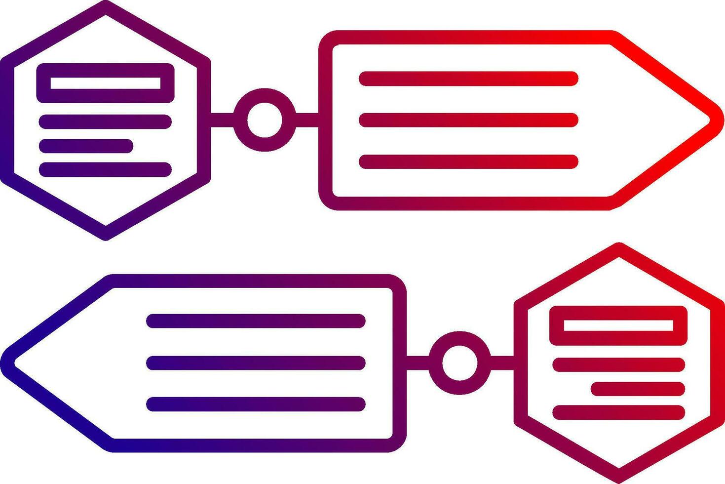 Infographic elements Line gradient Icon vector