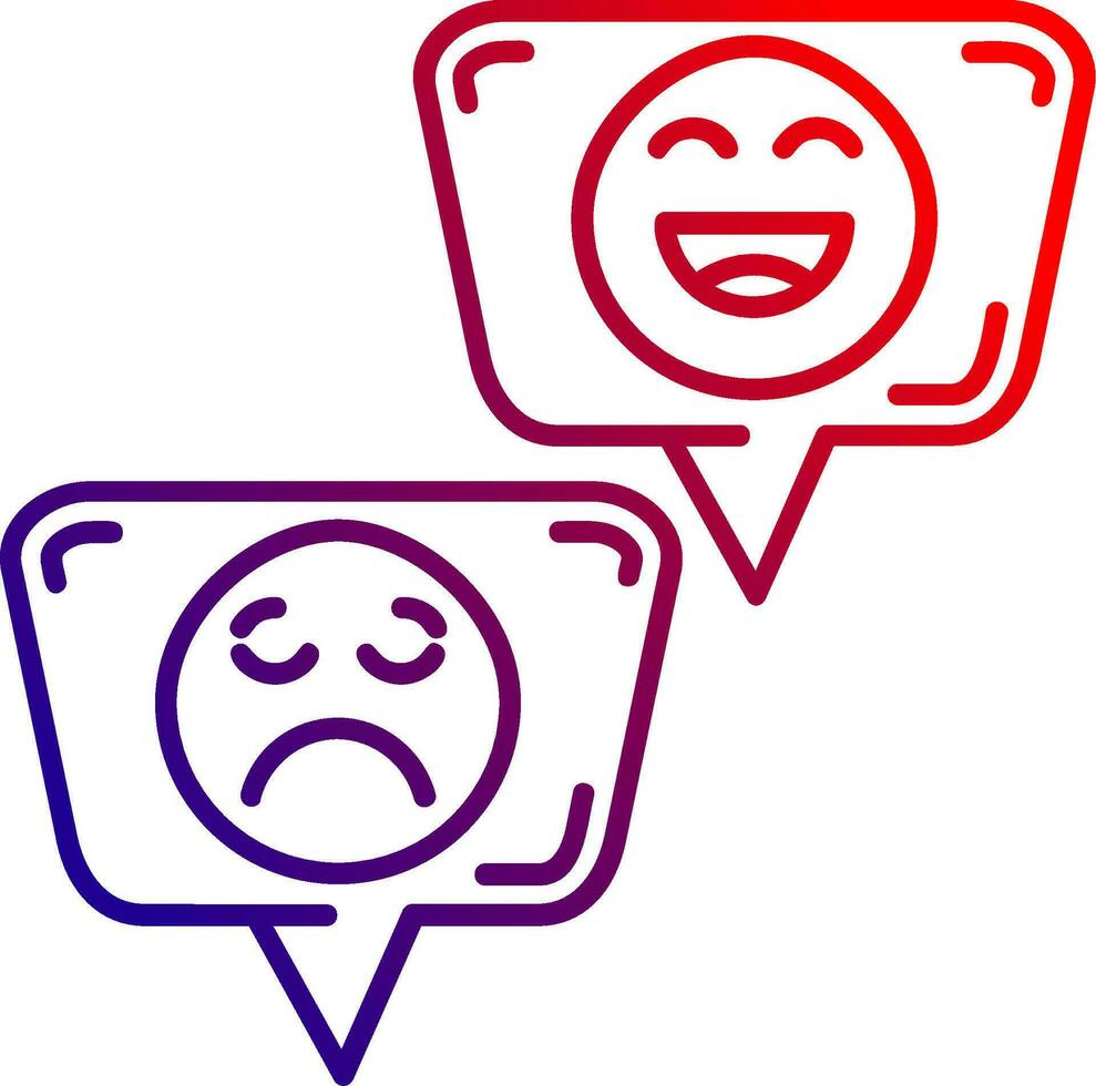 Emojis Line gradient Icon vector