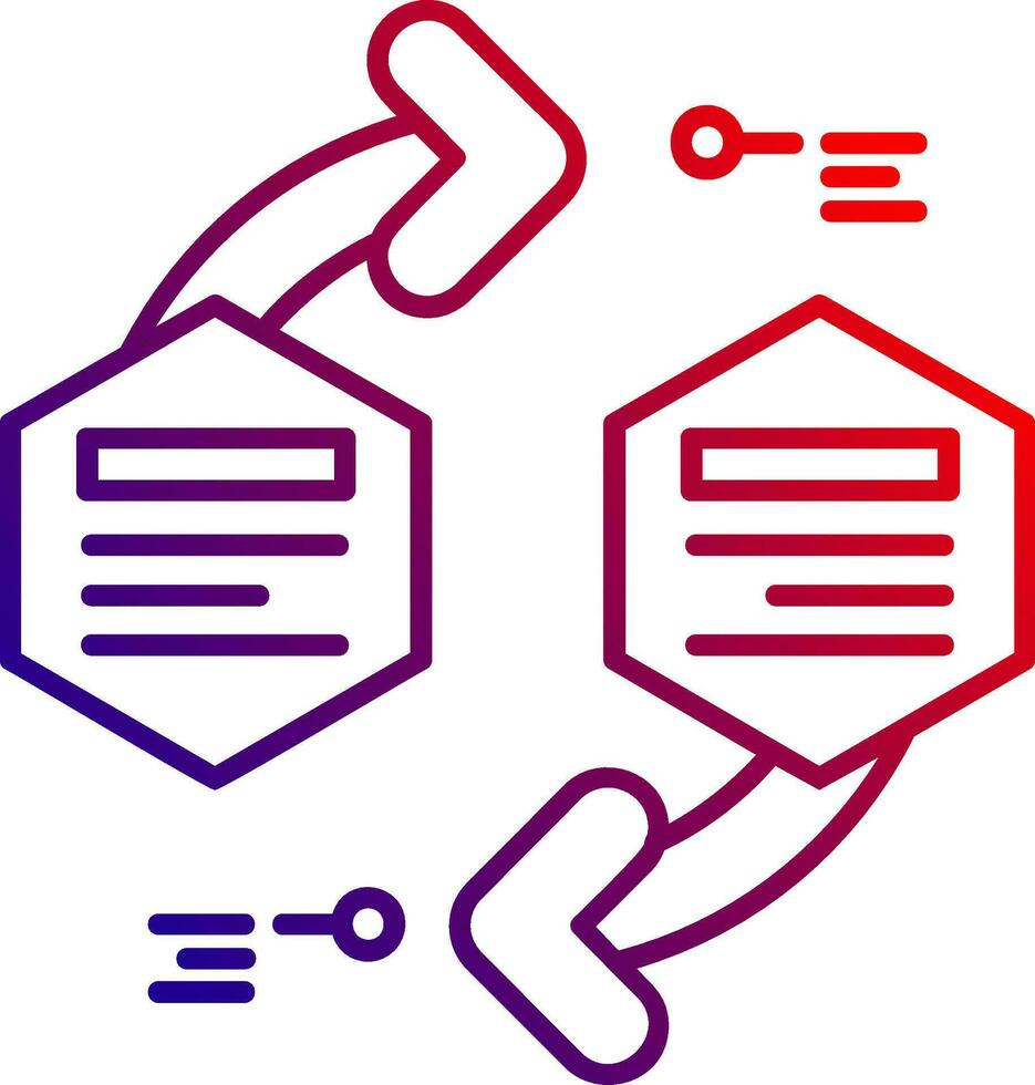 Infographic elements Line gradient Icon vector