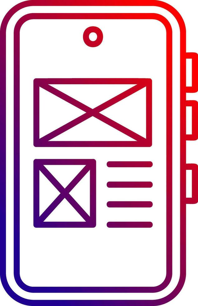 UI desgin Line gradient Icon vector