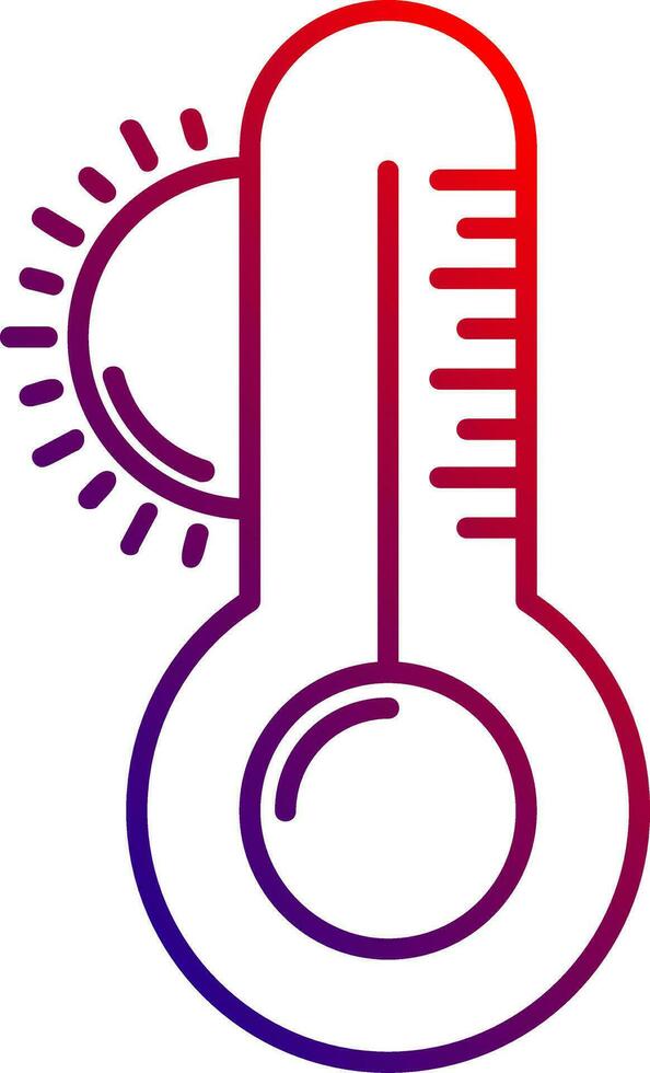 Weather Line gradient Icon vector