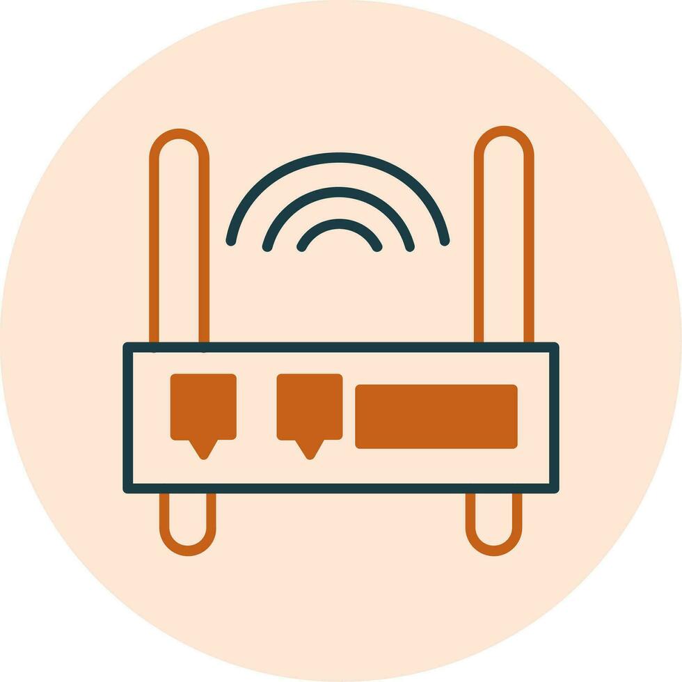 icono de vector de enrutador wifi