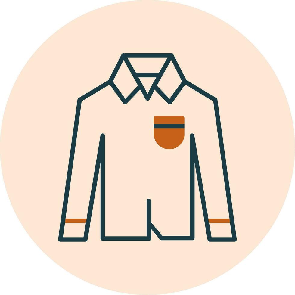 icono de vector de camisa