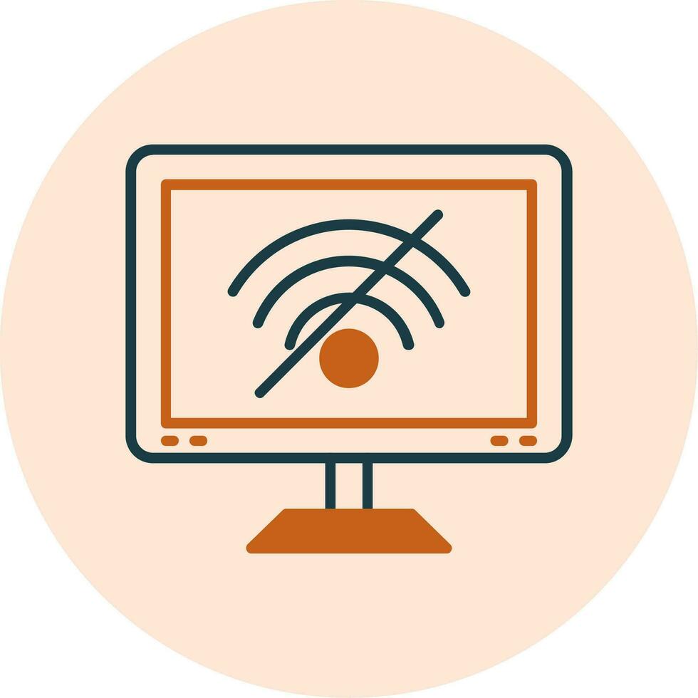No Wifi Signals Vector Icon