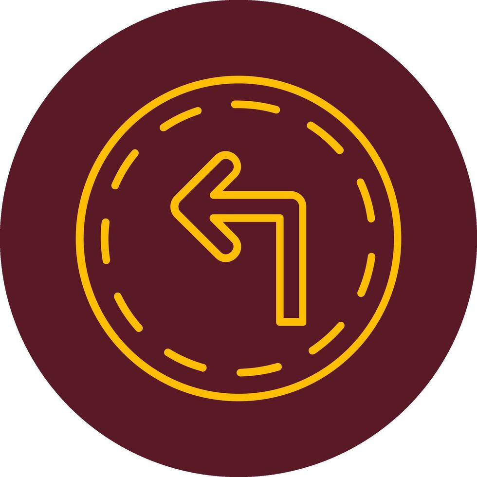 Turn Left Vector Icon