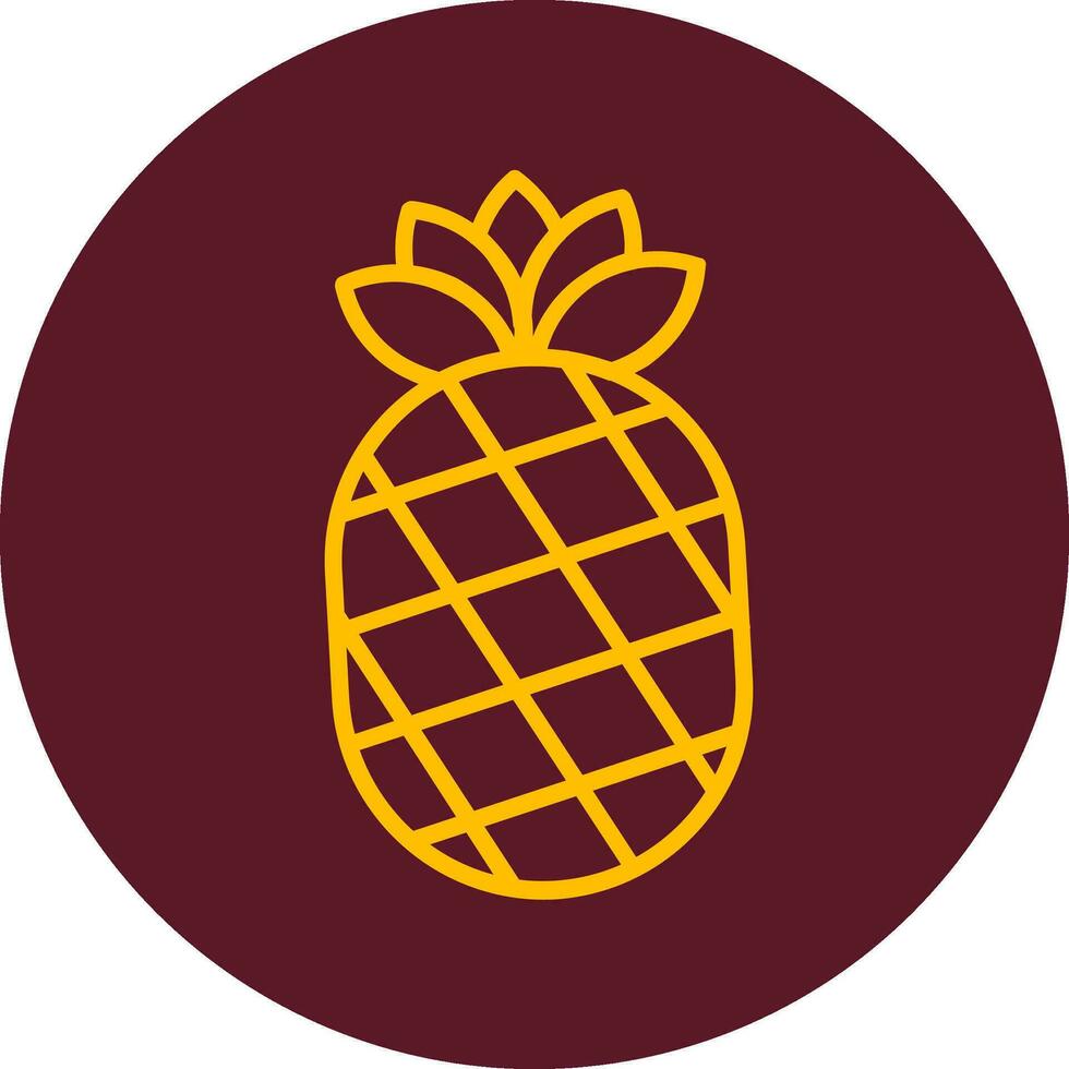 icono de vector de piña