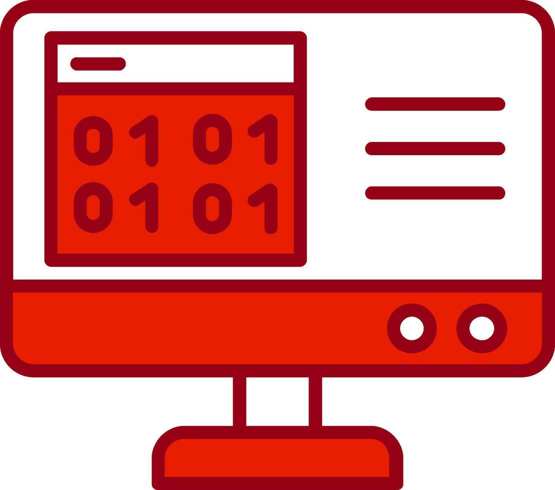 Binary Code Vector Icon
