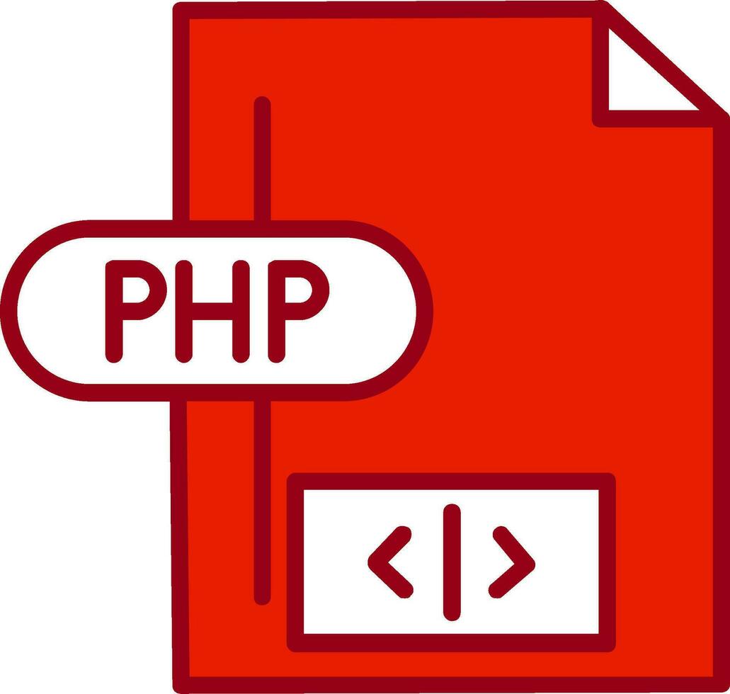 icono de vector de php