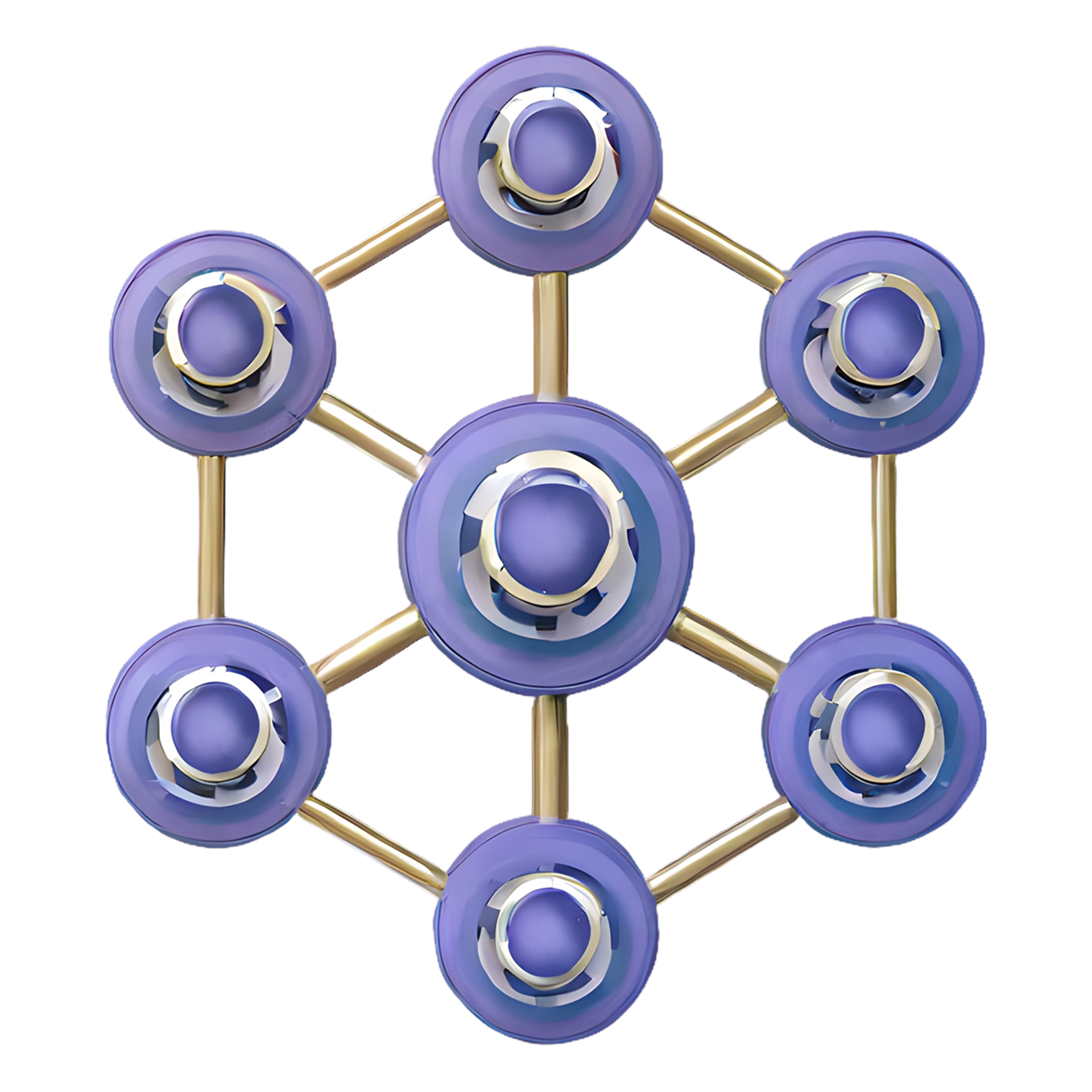 ai-generated-connected-network-symbol-3d-isolated-on-transparent