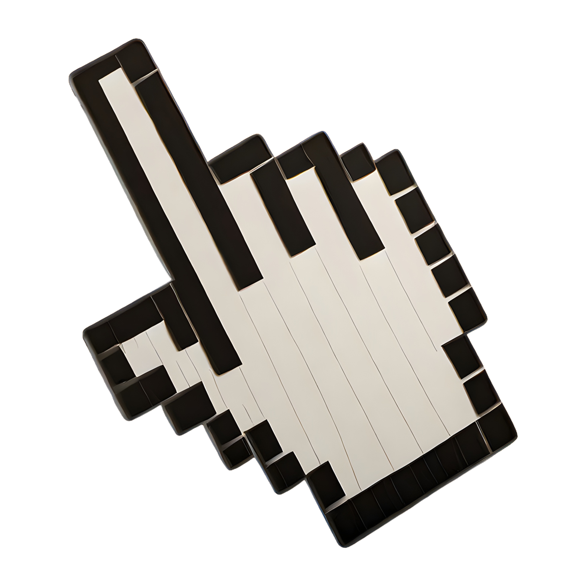 AI generated Hand Cursor icon isolated on transparent background