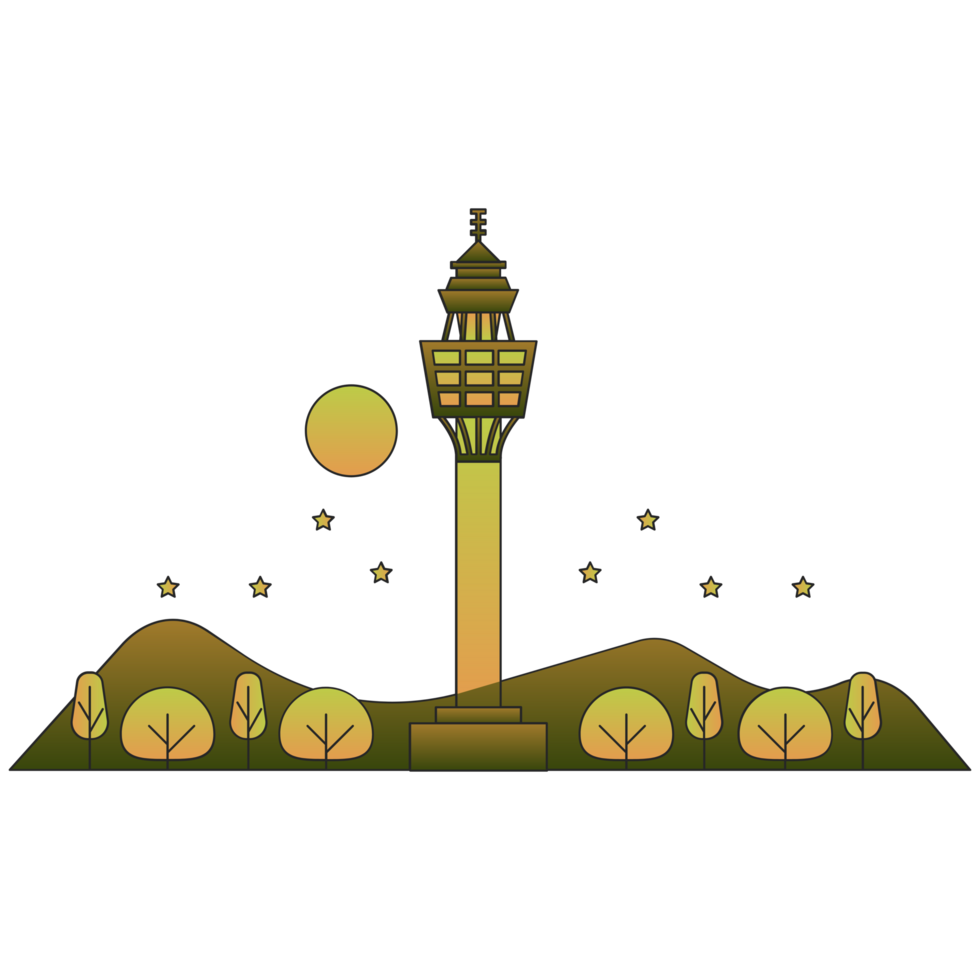 AI generated the tower of babel is a landmark in babylon, israel png