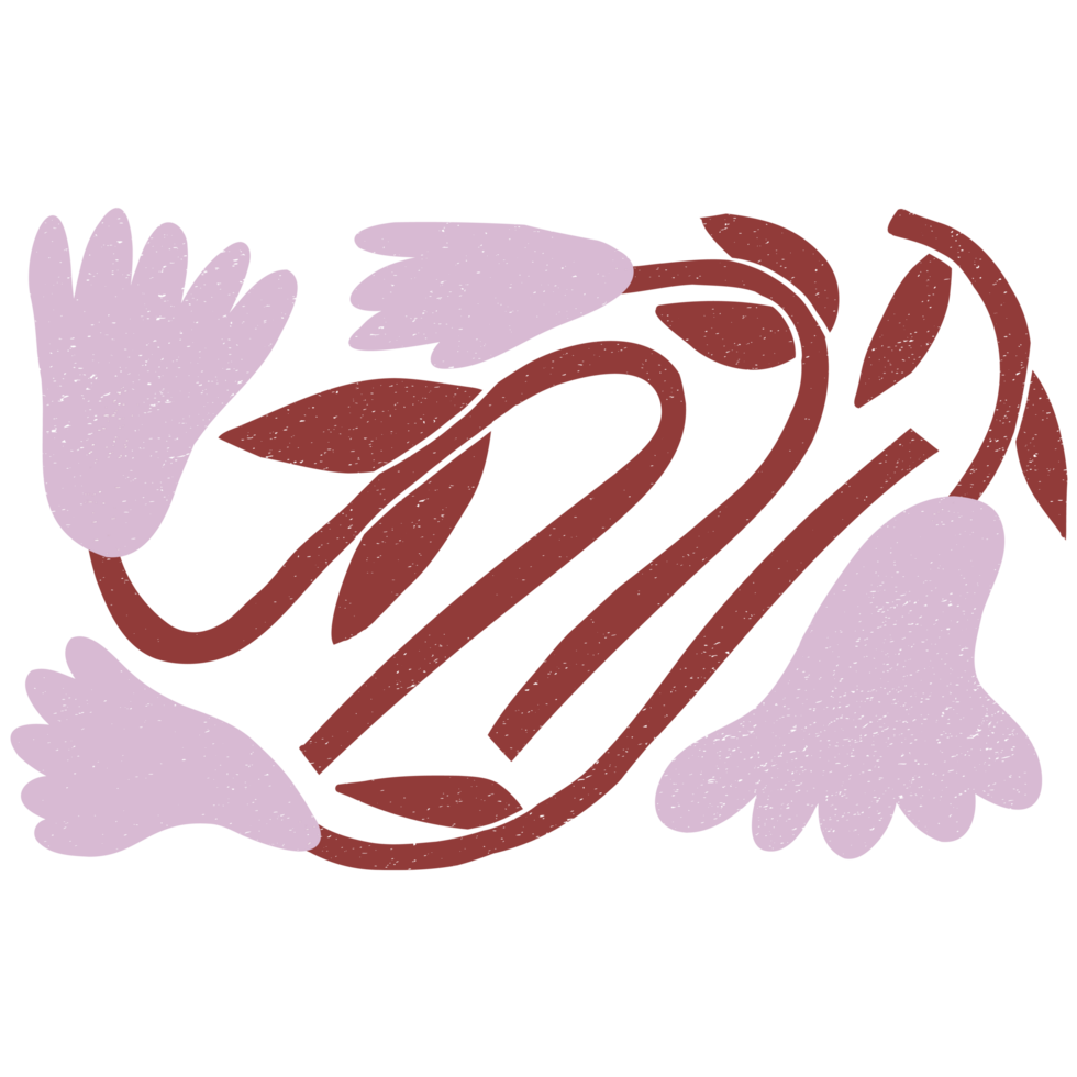 AI generated a flower design with red and pink flowers png