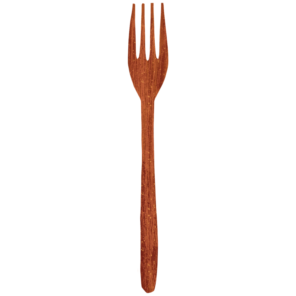 AI generated fork on transparent background png