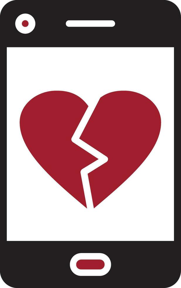 Heart Break Vector Icon