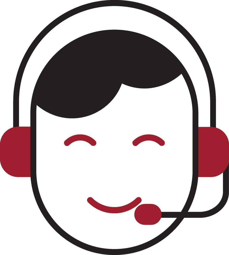 Customer Service Agent Vector Icon
