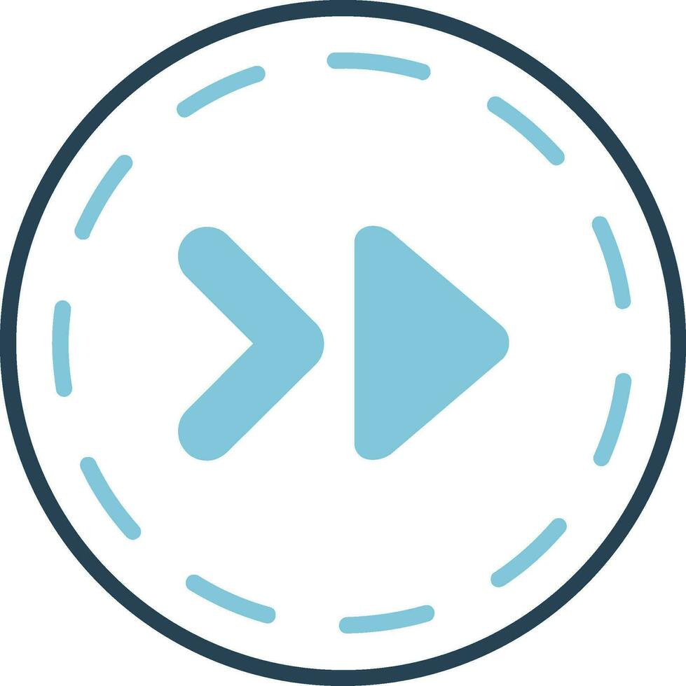 Fast Forward Vector Icon