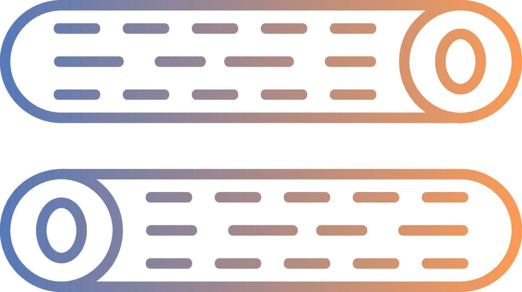 Wood Log Line Gradient Icon vector