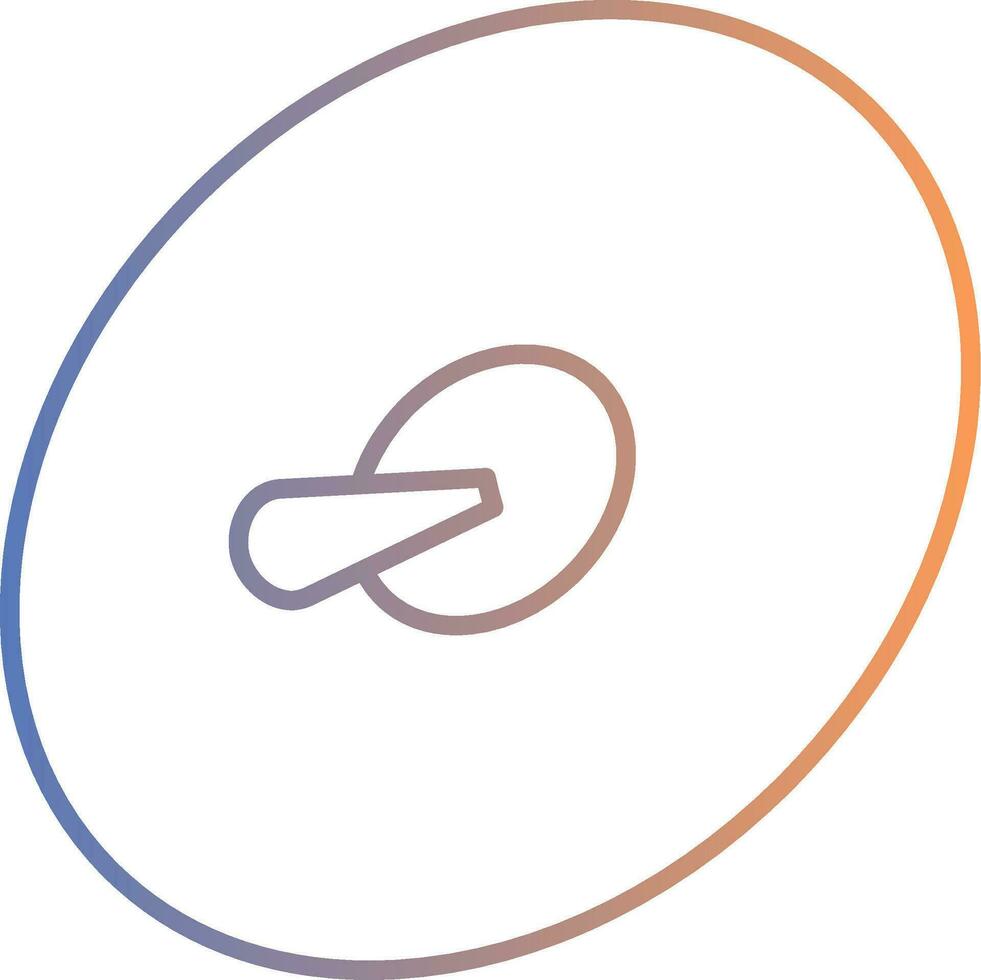 Cymbals Line Gradient Icon vector