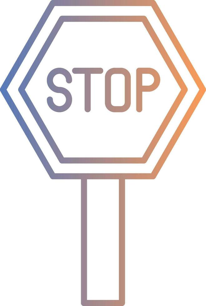 Pit Stop Line Gradient Icon vector