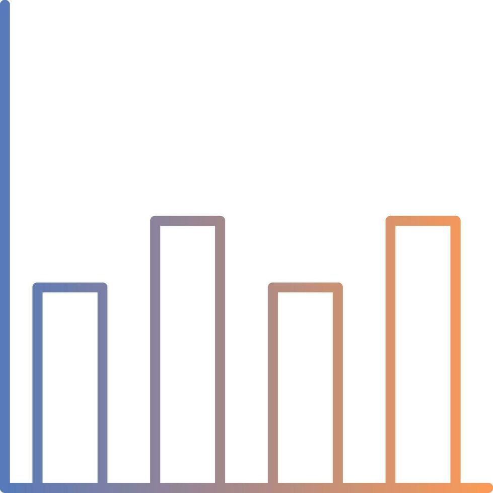 Diagram Line Gradient Icon vector