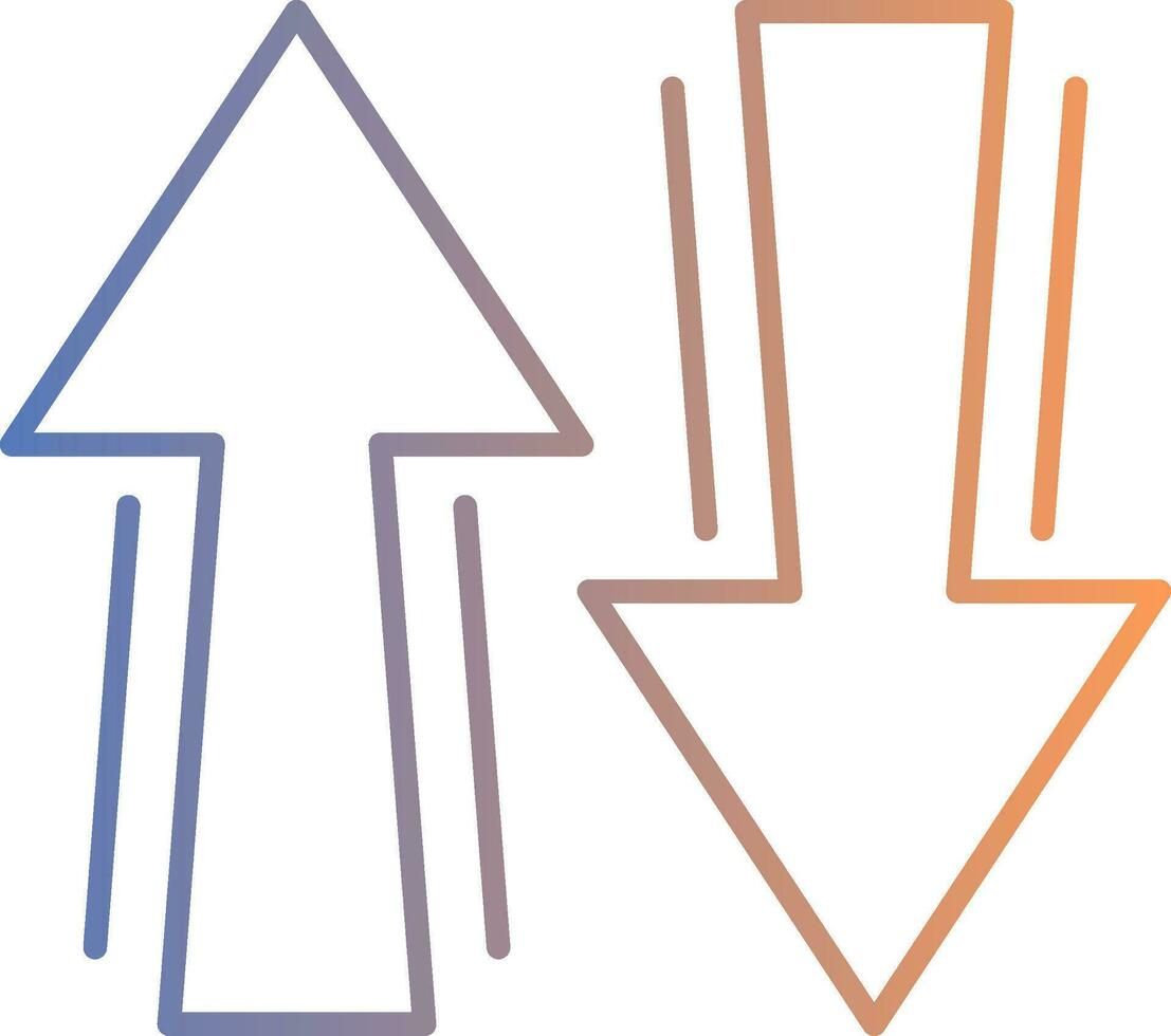 Sign Line Gradient Icon vector