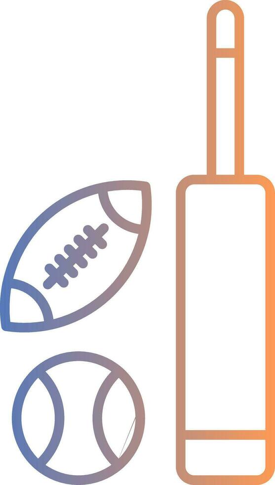Sport Line Gradient Icon vector
