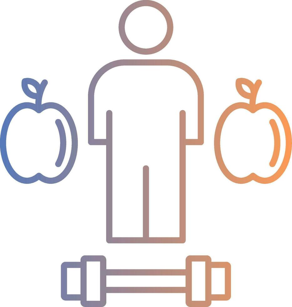 Lifestyle Line Gradient Icon vector
