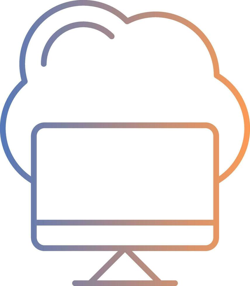 Cloud Computing Line Gradient Icon 36982713 Vector Art at Vecteezy