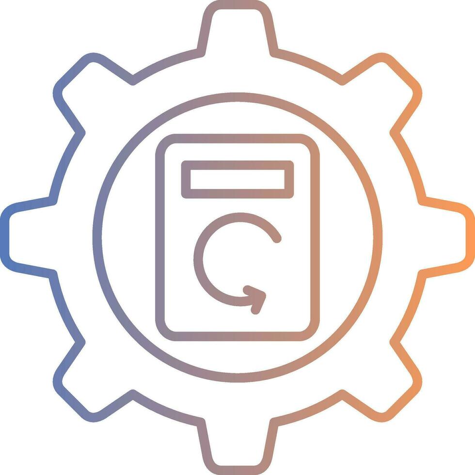 Process Data Line Gradient Icon 36982765 Vector Art at Vecteezy