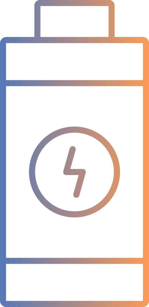 Battery Line Gradient Icon vector