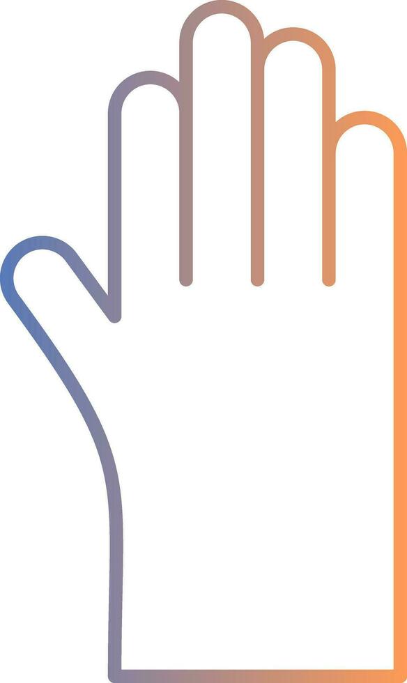 Cleaning Gloves Line Gradient Icon vector