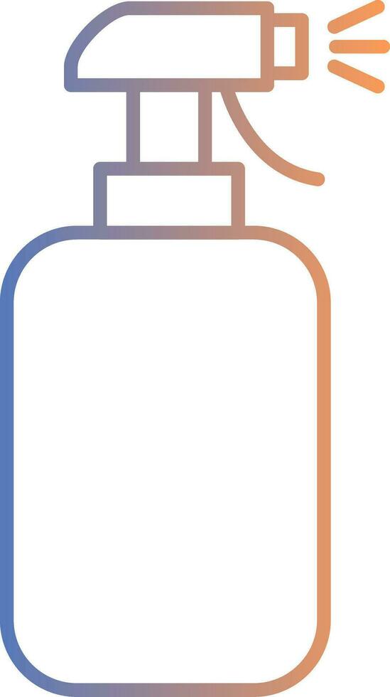 Cleaning Spray Line Gradient Icon vector