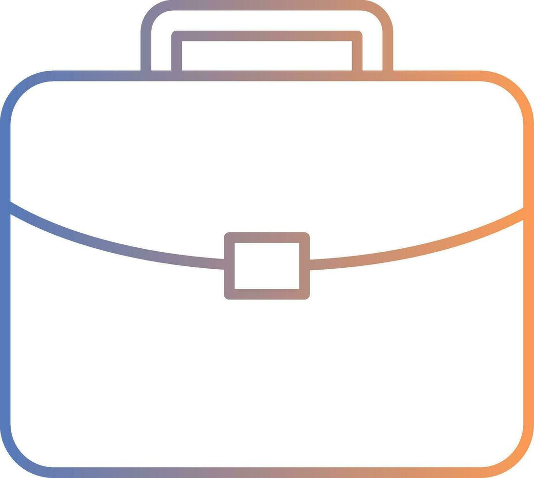 Brief Line Gradient Icon vector