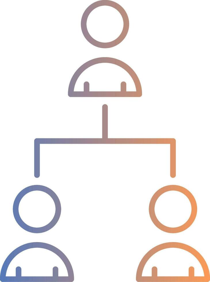 Hrm Line Gradient Icon vector
