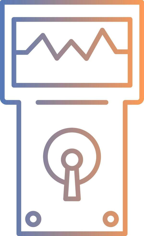 Analyzer Line Gradient Icon vector