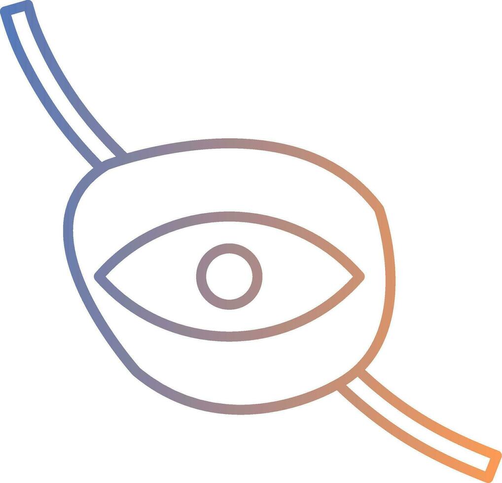 Eyepatch Line Gradient Icon vector