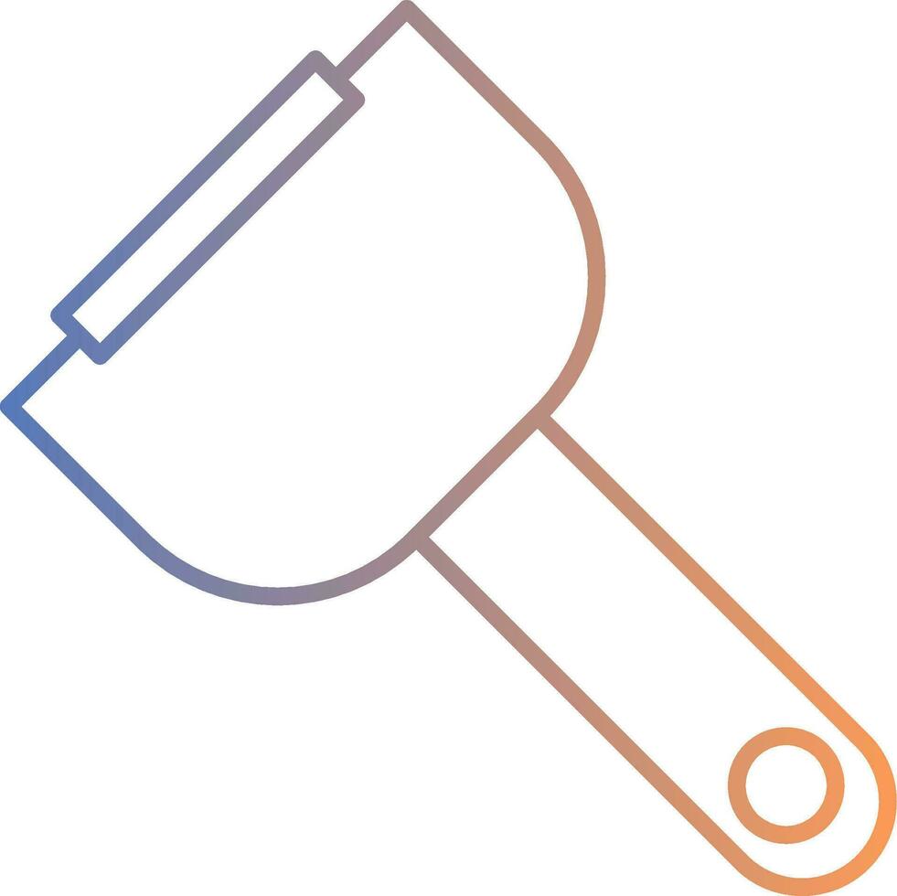 Peeler Line Gradient Icon vector