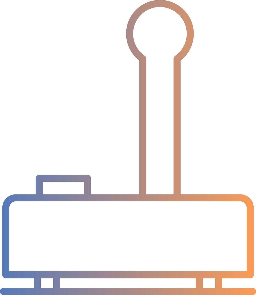 Joystick Line Gradient Icon vector