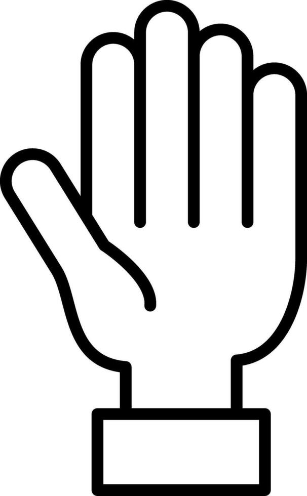Hand Line Gradient Icon vector