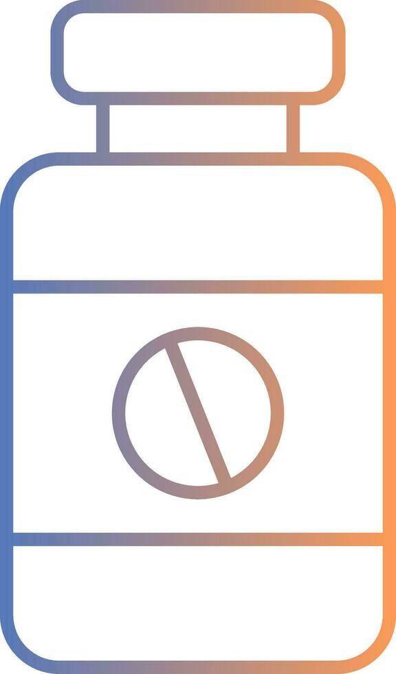 Iron Tablet Line Gradient Icon vector