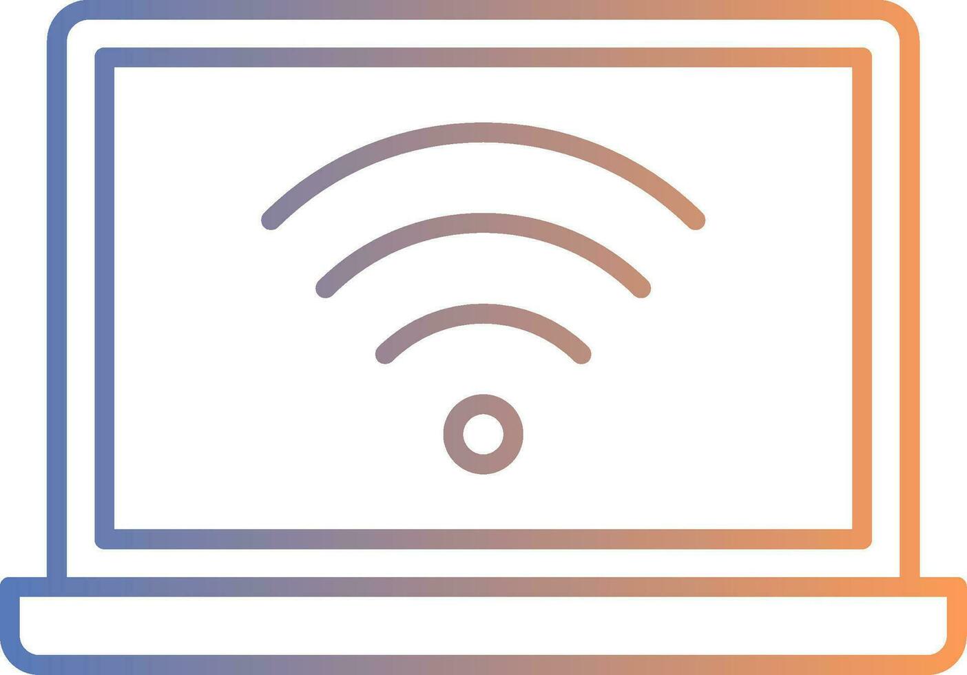 Internet Connection Line Gradient Icon vector