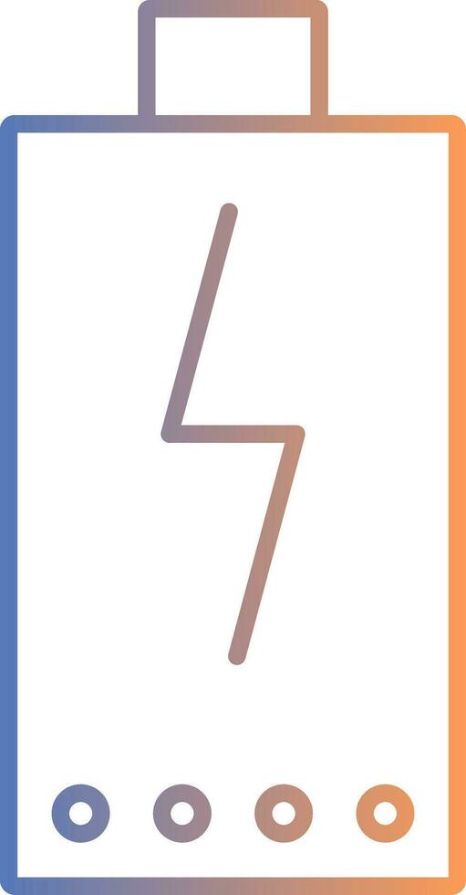 Power Line Gradient Icon vector