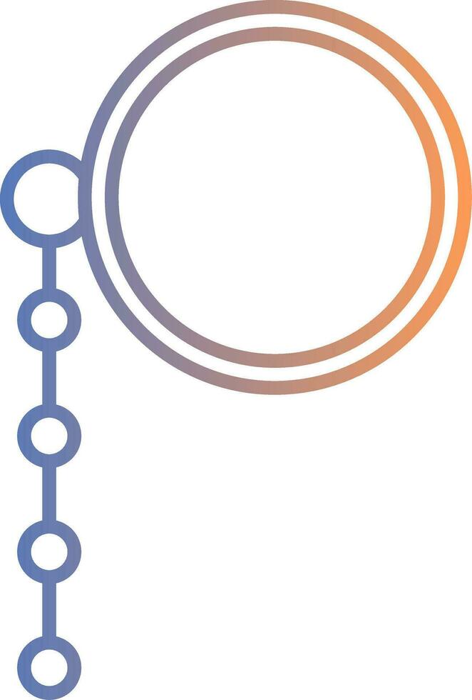 Monocle Line Gradient Icon vector