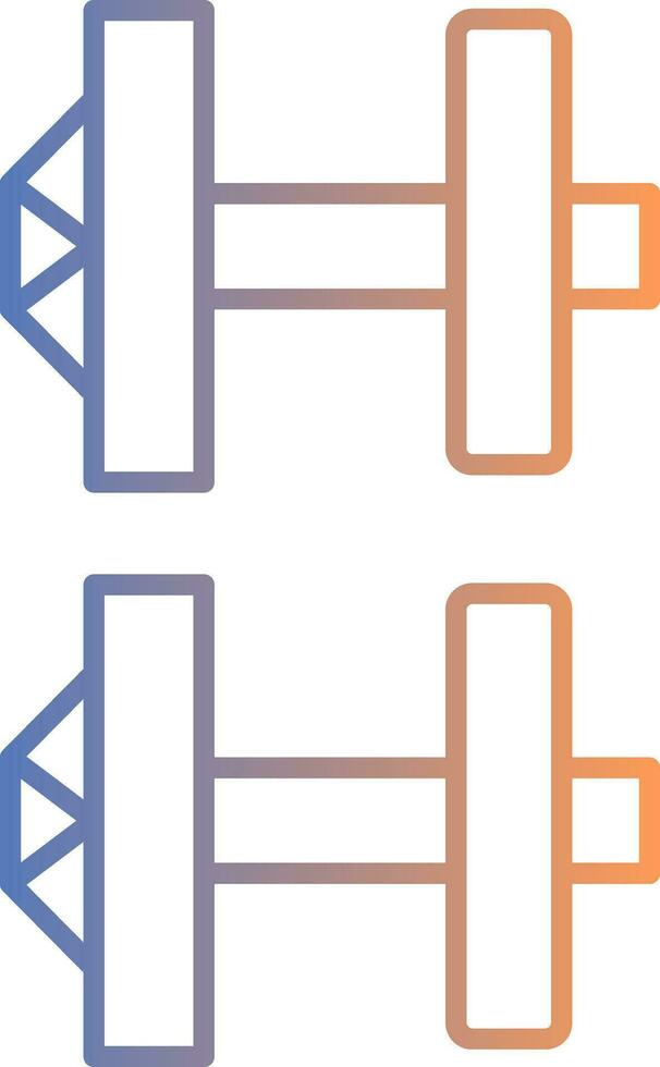 Cuff Links Line Gradient Icon vector
