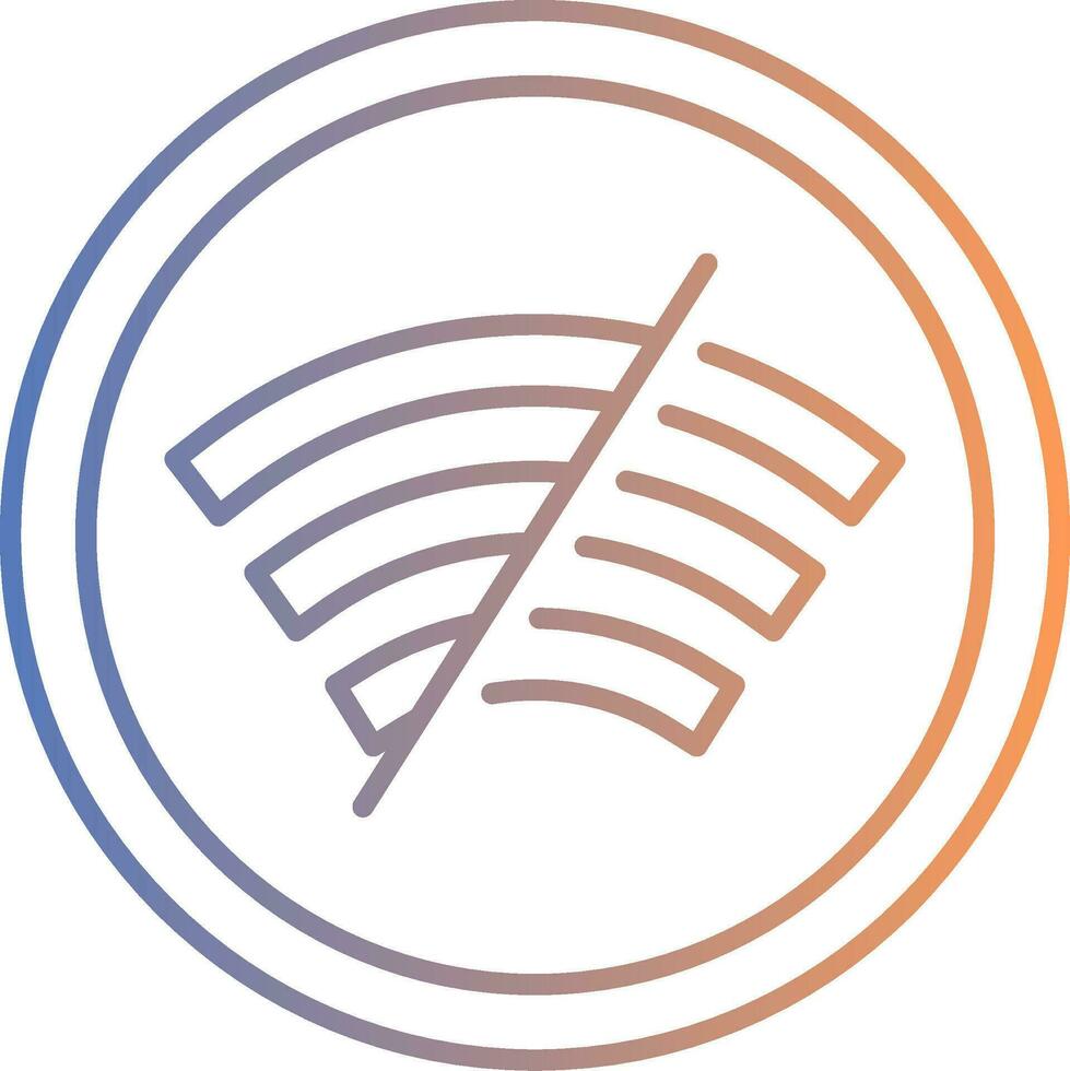 Disconnected Line Gradient Icon vector