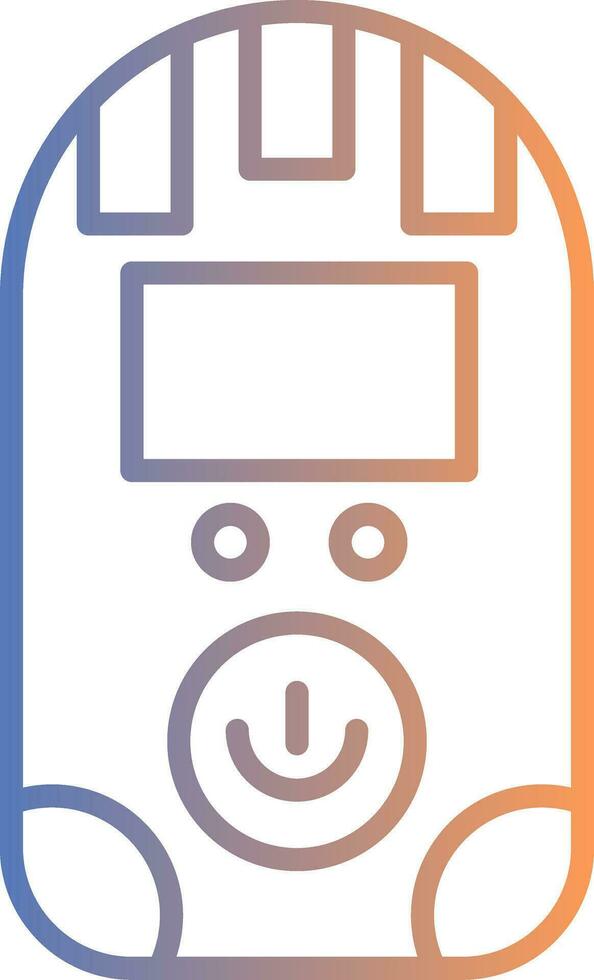 Dosimeter Line Gradient Icon vector