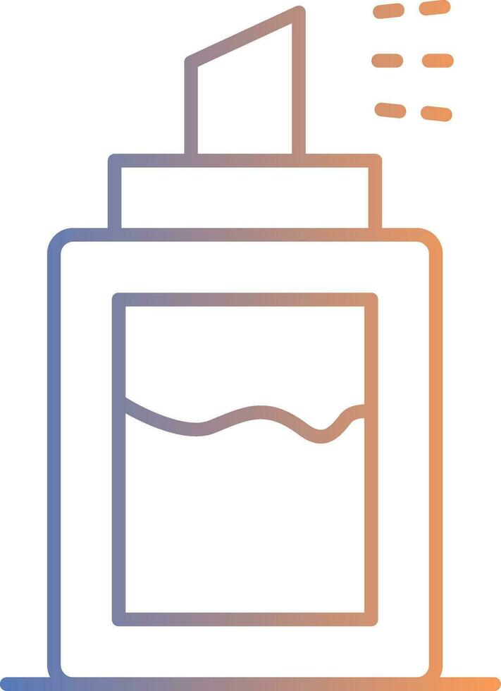 Deodorant Line Gradient Icon vector
