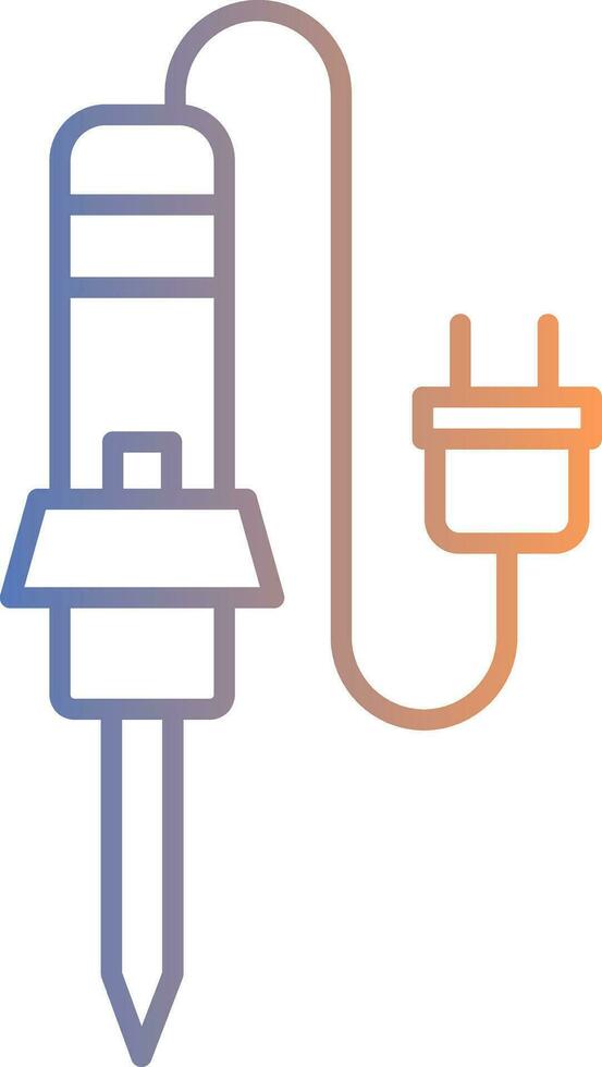 Welding Equipment Line Gradient Icon vector