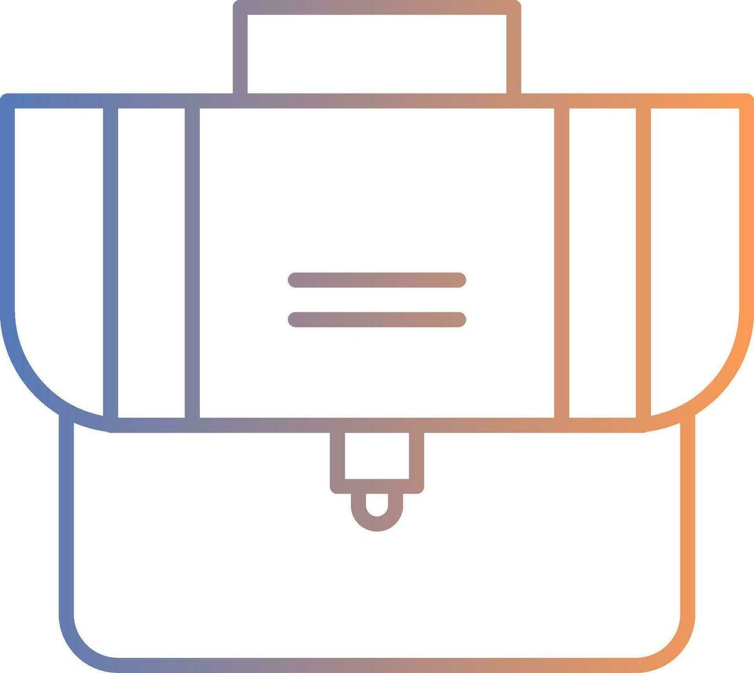 Suitcase Line Gradient Icon vector