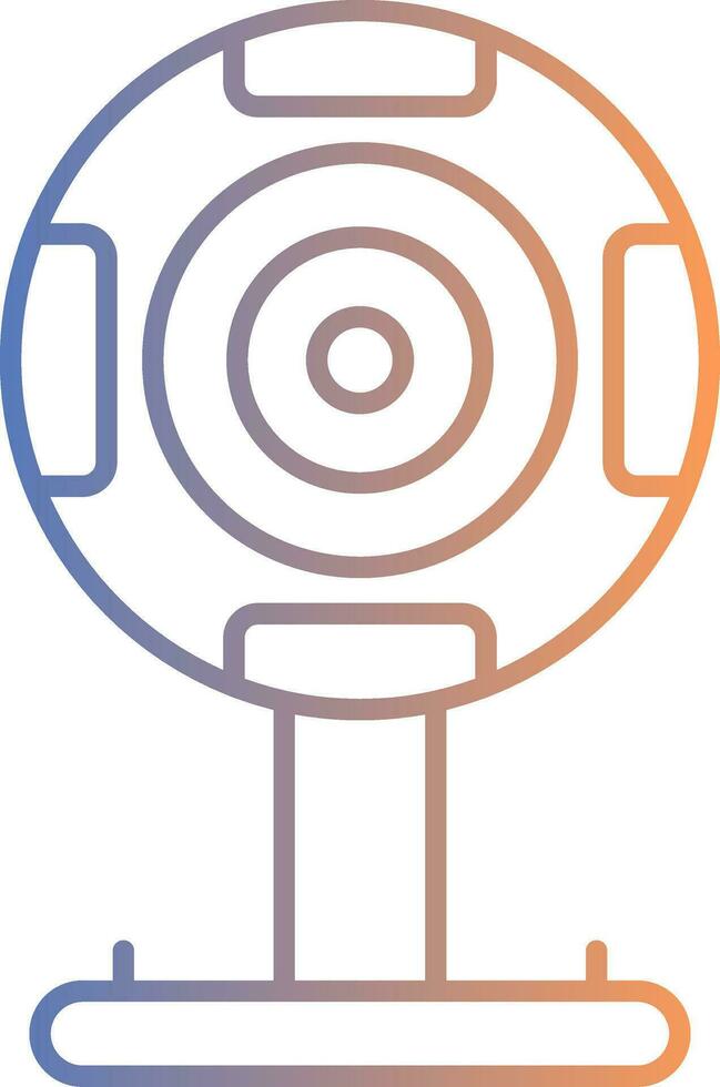 Webcam Line Gradient Icon vector
